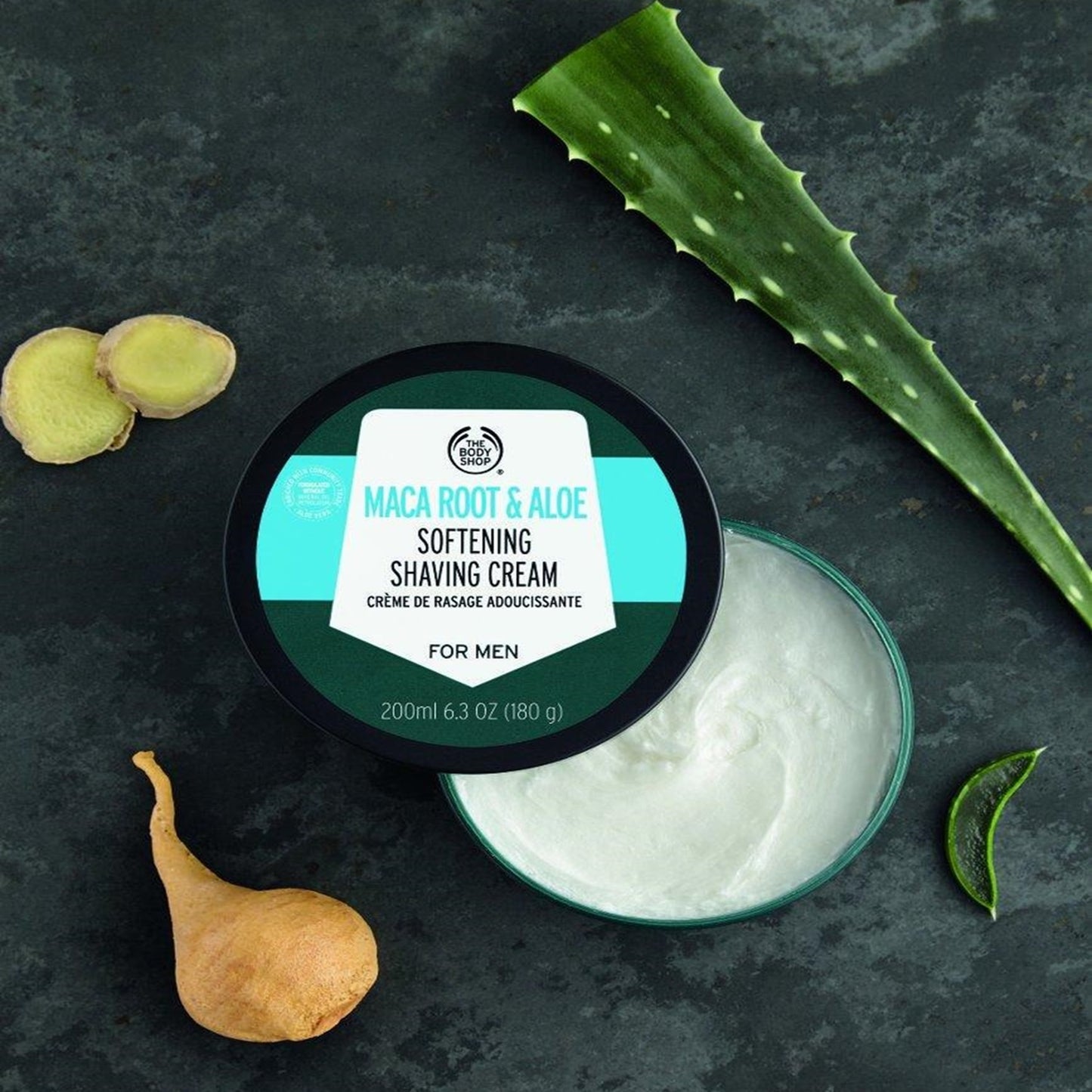 The Body Shop Maca Root & Aloe Softening and Shaving Cream 6.3 oz